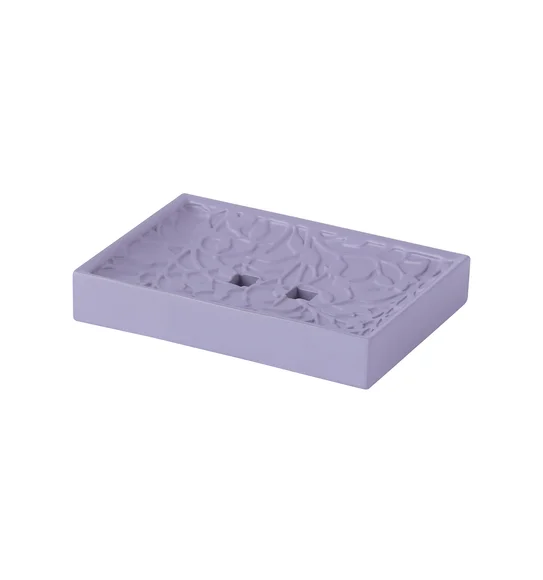 Alvina Soap Dish Polyresin Soap Dish Purple