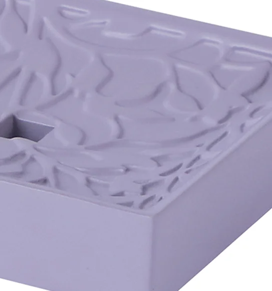 Alvina Soap Dish Polyresin Soap Dish Purple