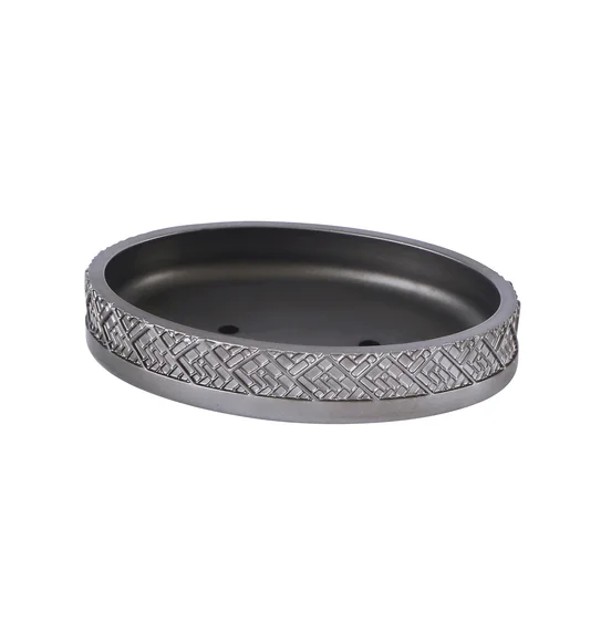Alvina Soap Dish Polyresin Soap Dish Dark Grey