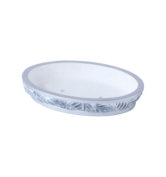 Alvina Soap Dish Polyresin Soap Dish Grey