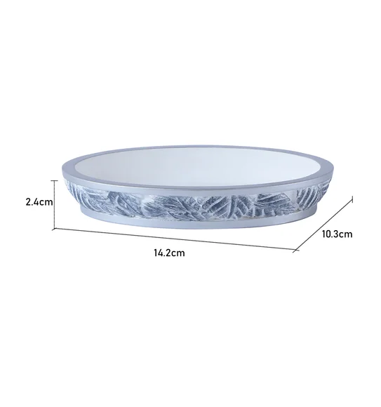 Alvina Soap Dish Polyresin Soap Dish Grey
