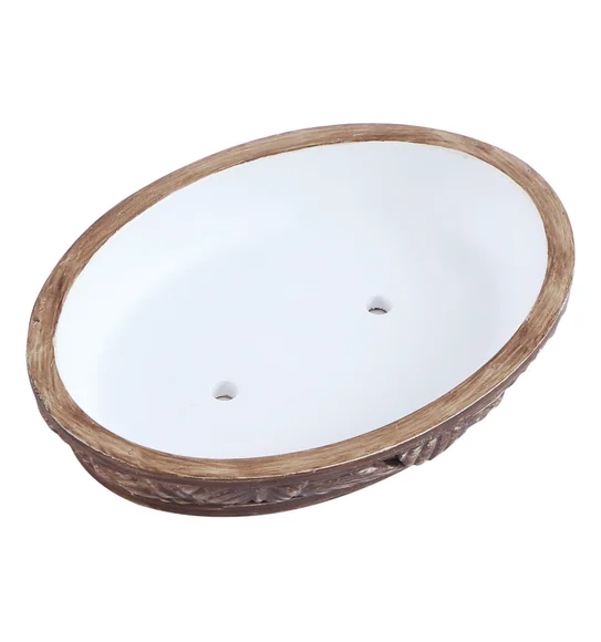 Alvina Soap Dish Polyresin Soap Dish Brown