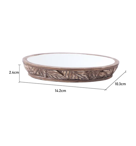 Alvina Soap Dish Polyresin Soap Dish Brown