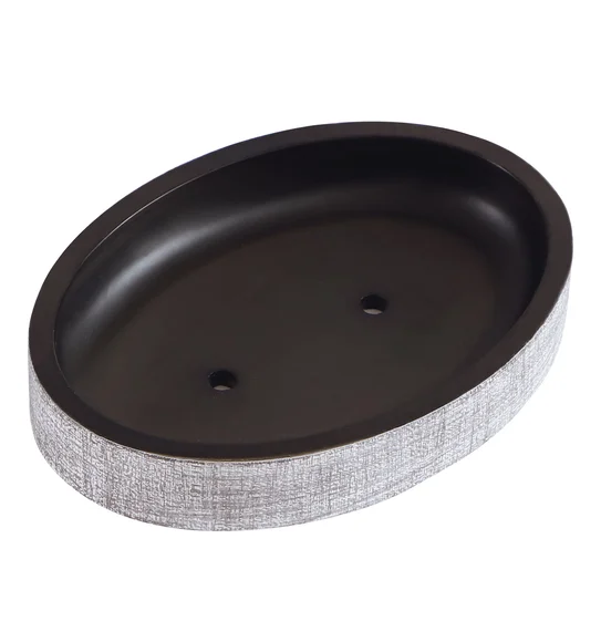 Alvina Soap Dish Polyresin Soap Dish Taupe