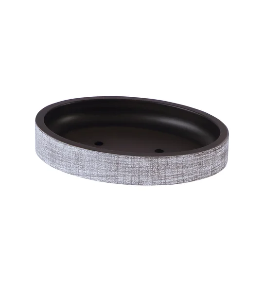Alvina Soap Dish Polyresin Soap Dish Taupe