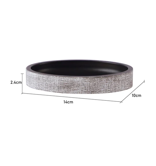 Alvina Soap Dish Polyresin Soap Dish Taupe