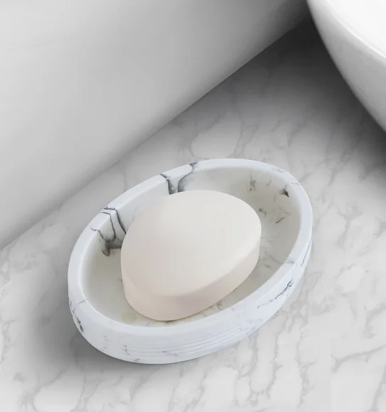 Alvina Soap Dish Polyresin Soap Dish Marble