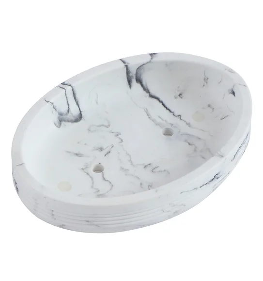 Alvina Soap Dish Polyresin Soap Dish Marble