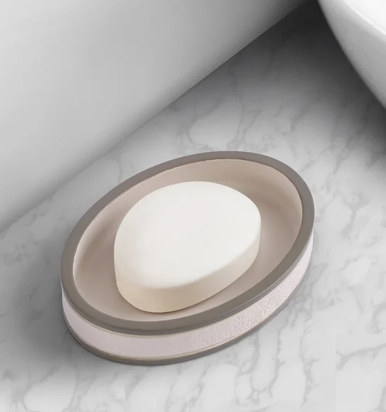 Alvina Soap Dish Polyresin Soap Dish Beige
