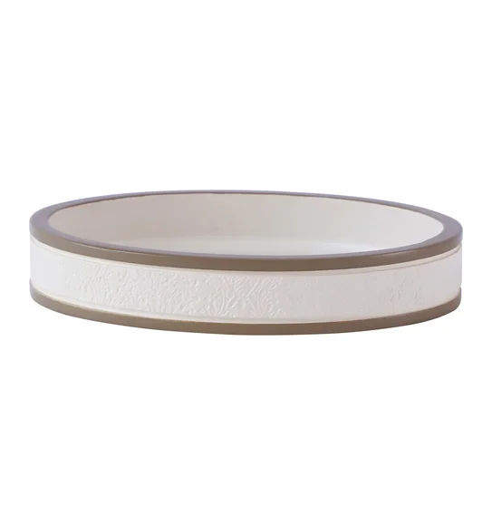 Alvina Soap Dish Polyresin Soap Dish Beige