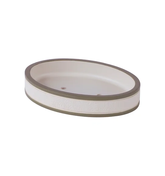 Alvina Soap Dish Polyresin Soap Dish Beige