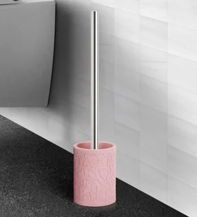 Alvina Polyresin Toiletbrush Holder Sandstone