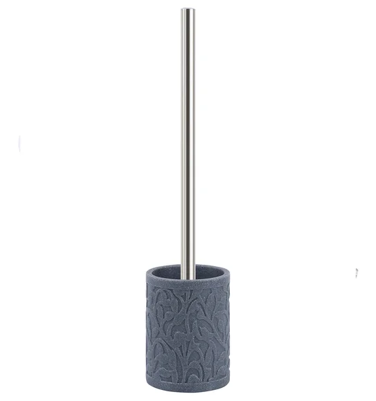 Alvina Polyresin Toiletbrush Holder L Grey