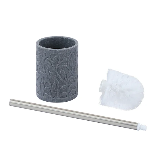Alvina Polyresin Toiletbrush Holder L Grey