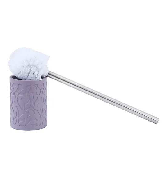 Alvina Polyresin Toiletbrush Holder Purple