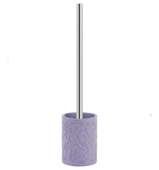 Alvina Polyresin Toiletbrush Holder Purple
