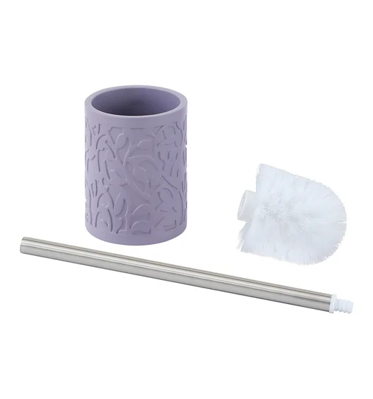 Alvina Polyresin Toiletbrush Holder Purple