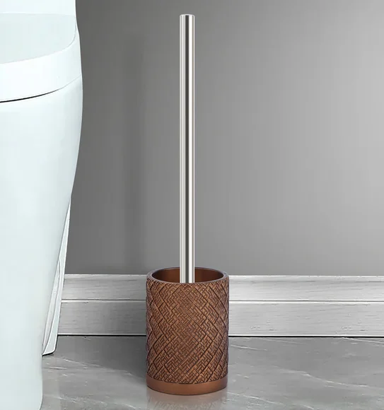 Alvina Polyresin Toiletbrush Holder D Brown