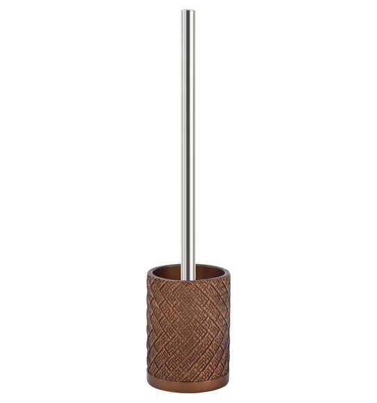 Alvina Polyresin Toiletbrush Holder D Brown