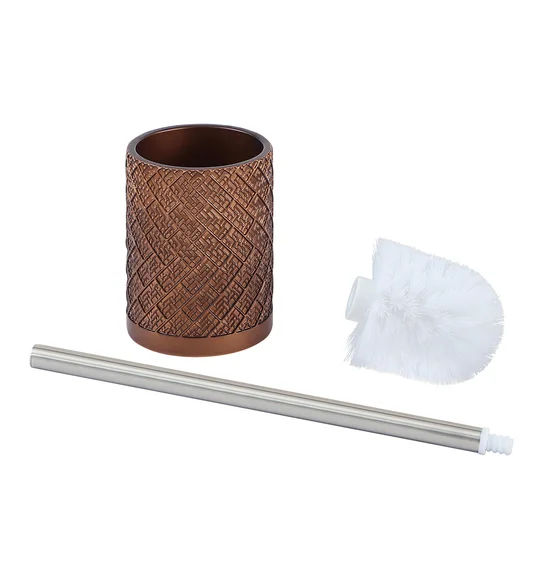 Alvina Polyresin Toiletbrush Holder D Brown