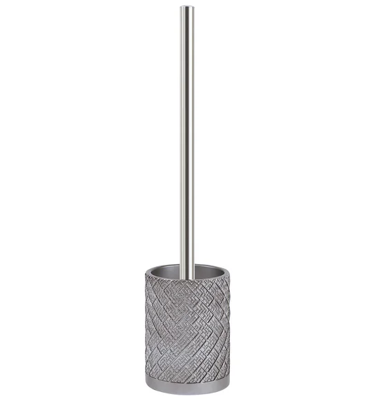 Alvina Polyresin Toiletbrush Holder Dark Grey