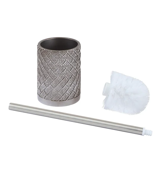 Alvina Polyresin Toiletbrush Holder Dark Grey