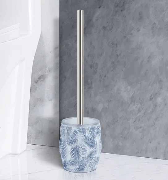 Alvina Polyresin Toiletbrush Holder Grey