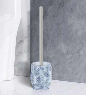 Alvina Polyresin Toiletbrush Holder Grey