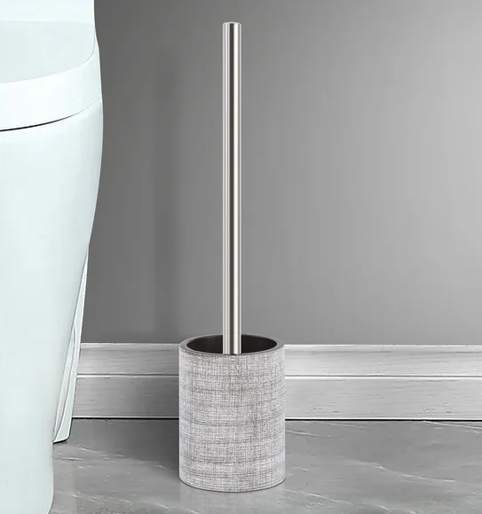 Alvina Polyresin Toiletbrush Holder Taupe