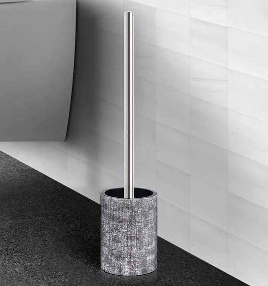 Alvina Polyresin Toiletbrush Holder Charcoal