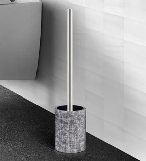 Alvina Polyresin Toiletbrush Holder Charcoal
