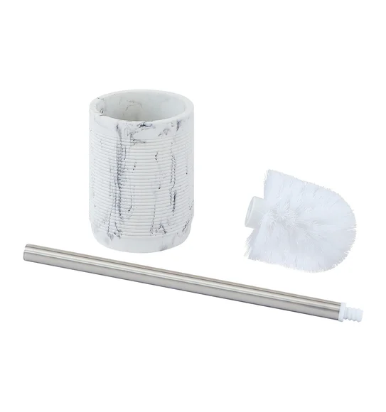 Alvina Polyresin Toiletbrush Holder Marble