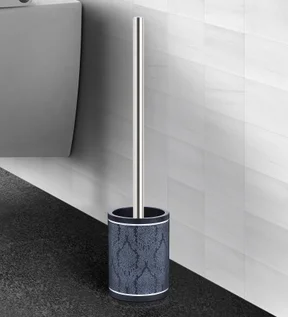 Alvina Polyresin Toiletbrush Holder D Grey