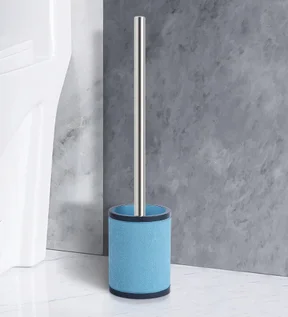 Alvina Polyresin Toiletbrush Holder Teal