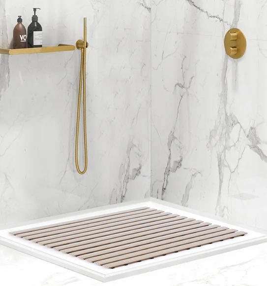 Fredy PVC Shower Mat Cream