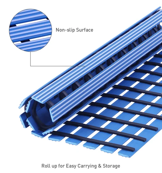 Fredy PVC Shower Mat Blue