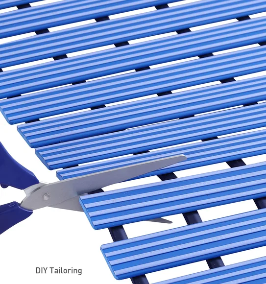 Fredy PVC Shower Mat Blue