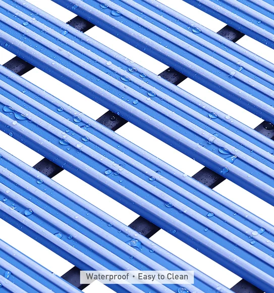 Fredy PVC Shower Mat Blue