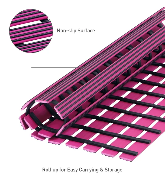 Fredy PVC Shower Mat Pink