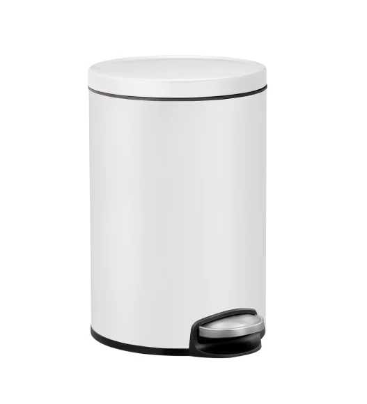 EKO 9115 Artistic Soft Close Fingerprint Resistant Step Bin White