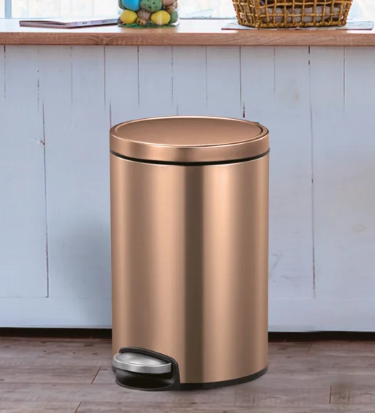EKO 9115 Artistic Soft Close Fingerprint Resistant Step Bin Bronze Copper