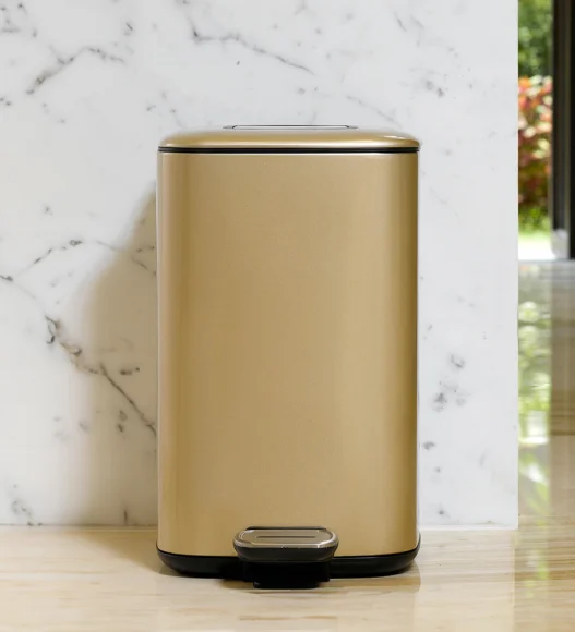 EKO 9388 Regent Fingerprint Resistant Step Bin Champagne Gold