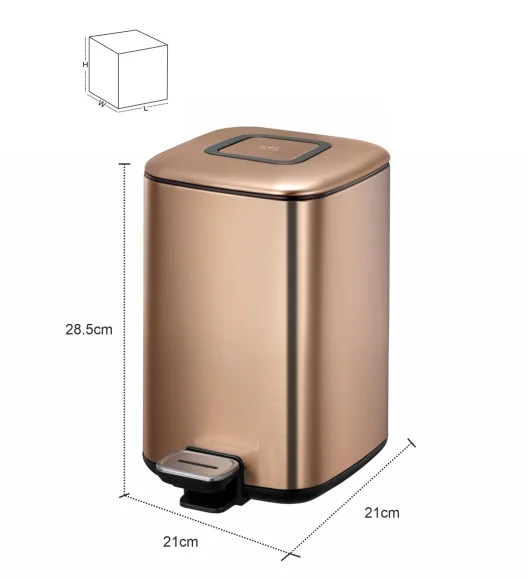 EKO 9388 Regent Fingerprint Resistant Step Bin Bronze Copper