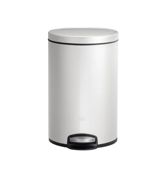 EKO 9115 Artistic Soft Close Fingerprint Resistant Step Bin White