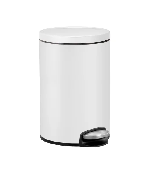 EKO 9115 Artistic Soft Close Fingerprint Resistant Step Bin White