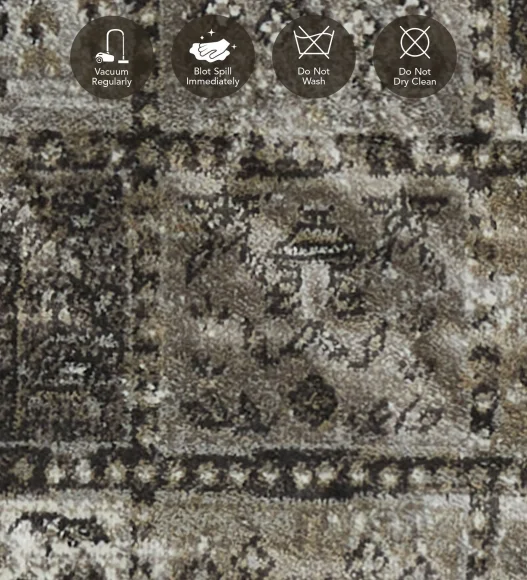 Brown Classical Viscose Runner,65x110 cm