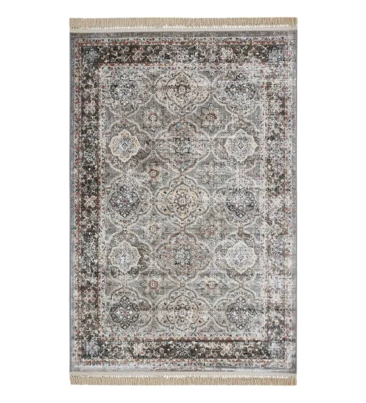 Grey Classical Viscose Carpet,200x290 cm