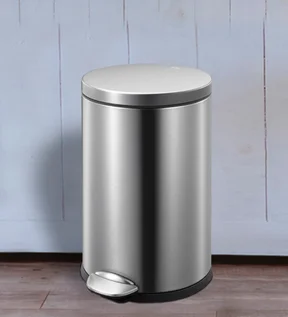 Eko 9219 Luna Stainless Steel Fingerprint Resistant Step Bin Metallic