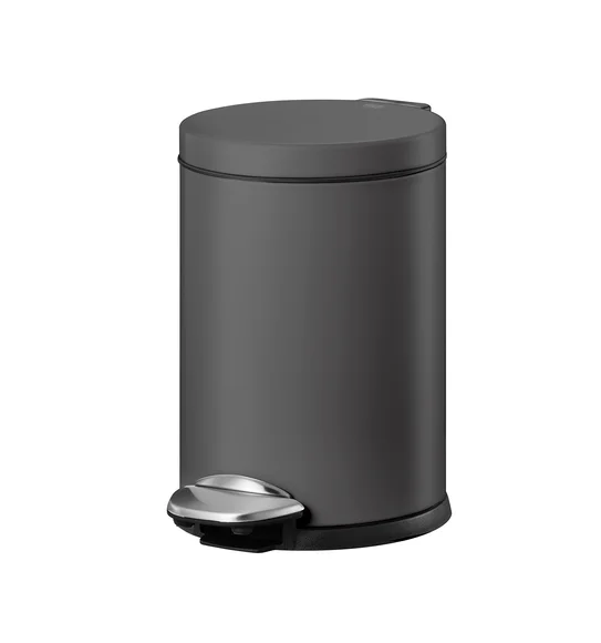 Eko 9219 Luna Stainless Steel Fingerprint Resistant Step Bin Titanium Grey