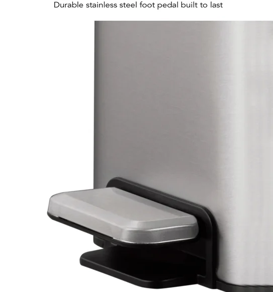Eko 9138 Eco Casa II Double Liner Recycling Step Bin Metallic